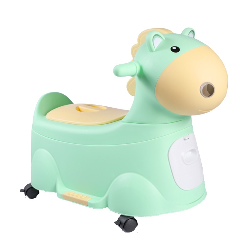 儿童坐便器便盆婴儿幼儿男尿盆小孩座智扣厕所加大号女宝宝马桶 经典款天空蓝+刷子