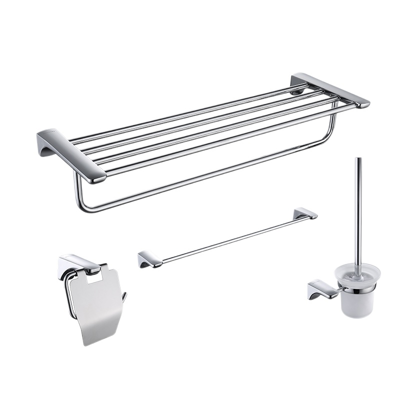 京旺莱浴室四件套优质不锈钢浴室五金挂件四件套组合