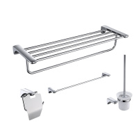 京旺莱浴室四件套优质不锈钢浴室五金挂件四件套组合