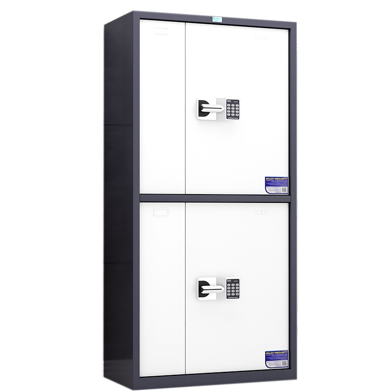 臻远电子保密柜密码柜档案柜资料柜钢制密码锁保密 灰白套色通双节国保锁保密柜