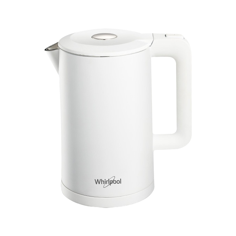惠而浦(whirlpool)电水壶 1.7L大容量 双层防烫 304不锈钢内胆 精准控温 电热水壶WEK-MS17BG