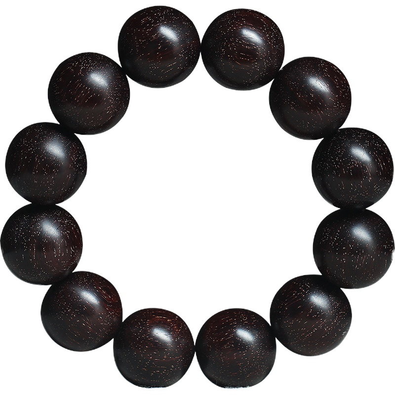 [梵心阁]藏品级孤品20mm柏年野树老料360度大爆满金星印度小叶紫檀