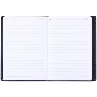 得力(deli) 7913记事本软皮本子 98页 48K(颜色随机) 黑色