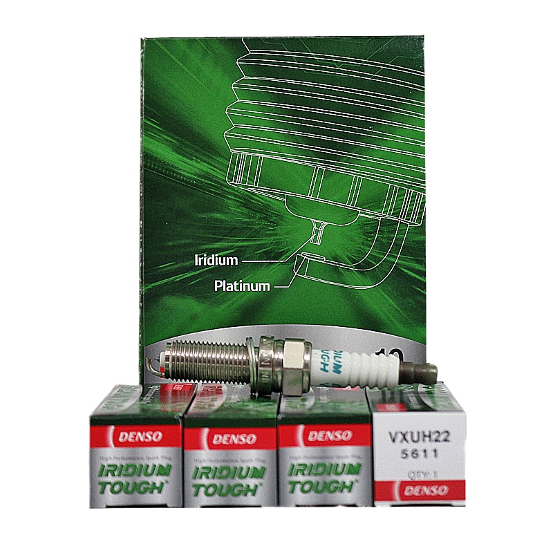 电装(DENSO)铱金火花塞VXUH22适配索兰托/福瑞迪/雅阁/思域/K3/现代ix35/思铂睿/奔驰(4支装)