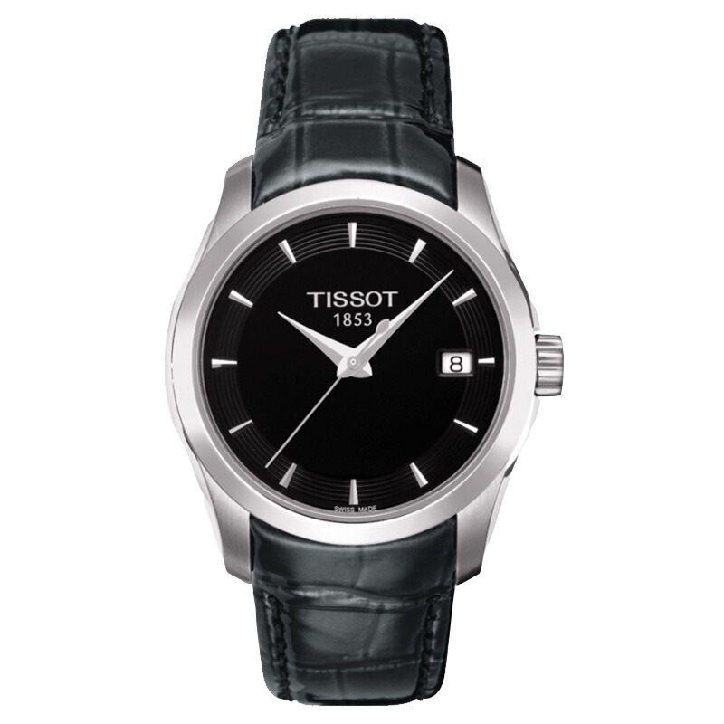 天梭(TISSOT)手表瑞士品牌库图系列经典商务休闲女士石英表
