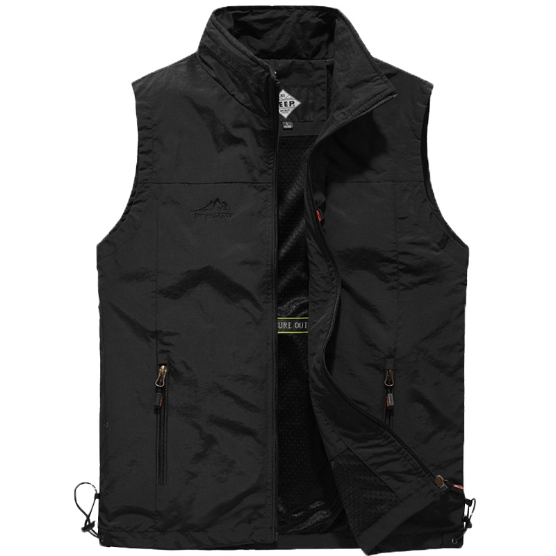 JEEP吉普马甲男坎肩户外休闲运动背心青年男士工装马夹时尚休闲潮