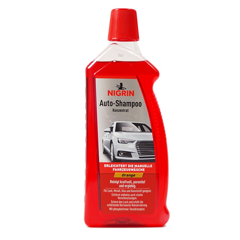 德国进口 NIGRIN 汽车皮革/塑料浓缩洗车液香波 香橙味清洁剂 1L/瓶