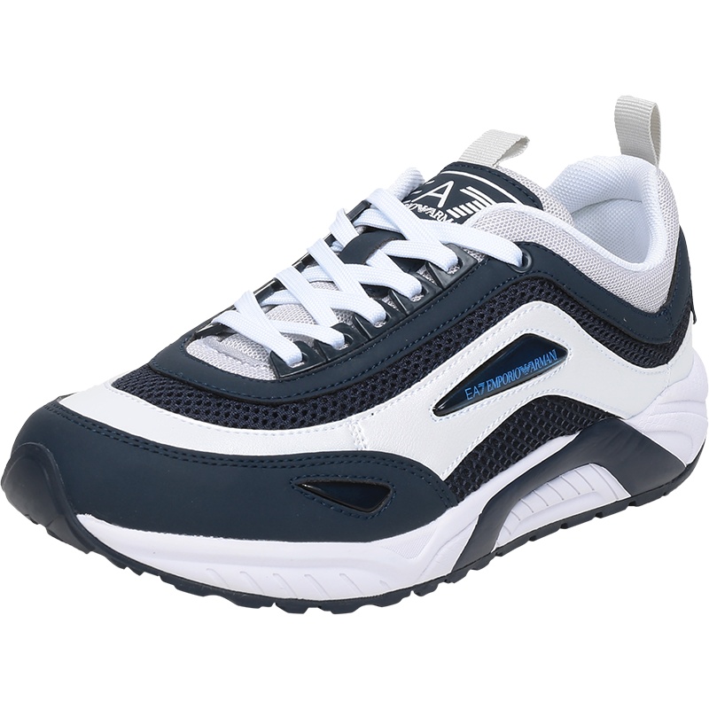 EMPORIO ARMANI EA7 阿玛尼 男士 织物/PU系带休闲运动鞋 X8X061 XK141