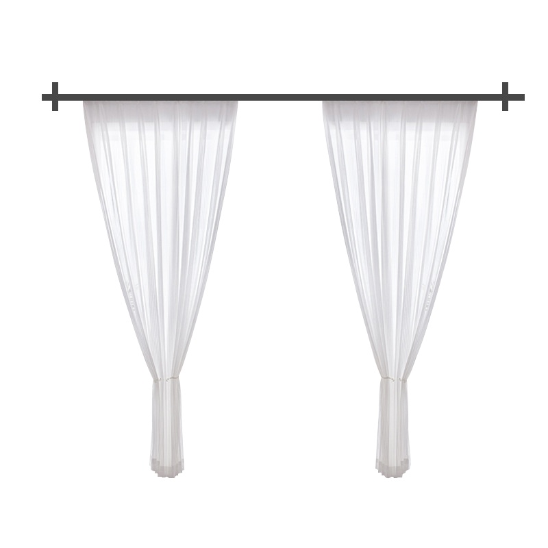 京城派 罗马杆窗帘杆加厚铝合金窗帘杆特厚金色白色罗马杆单杆双杆窗帘轨道单杆窗帘杆子支架侧装顶装窗帘支撑杆