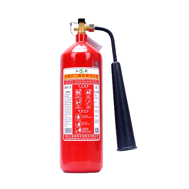 江荆 手提式二氧化碳灭火器灭火器3公斤 机房精密仪器灭火器3KG MT/3 灭火等级21BCE