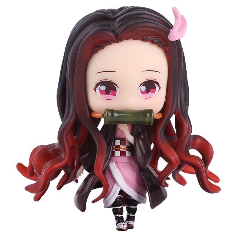 鬼灭之刃Q版手办 一套炭治郎祢豆子模型公仔动漫二次元玩具