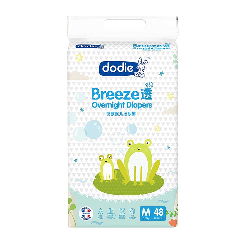 杜迪 Dodie Breeze 透 · 夜款婴儿纸尿裤(M码)48片