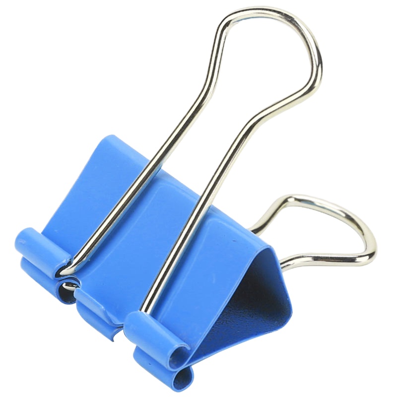 得力8555ES彩色长尾票夹40只/筒19mm