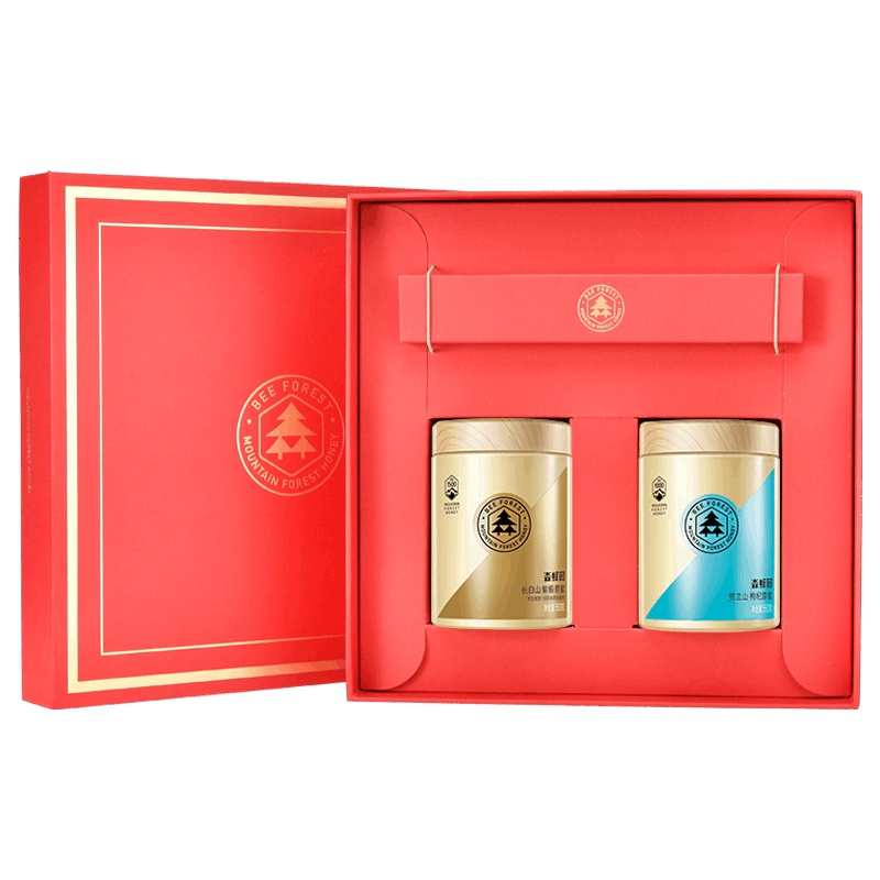 森蜂园金标紫椴雪蜜贺兰山枸杞原蜜550g*2礼盒装大礼包蜂蜜