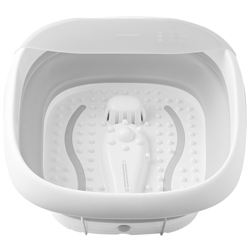 乐范折叠足浴盆 自动按摩洗脚盆 电动加热泡脚桶 家用恒温泡脚盆神器 岩石灰