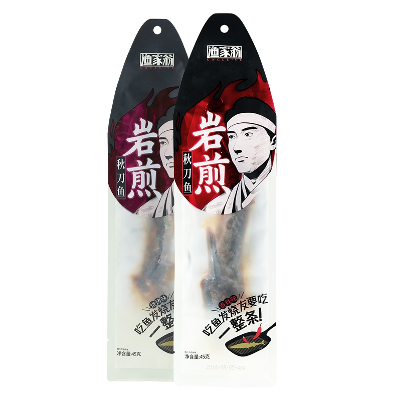 蜡笔小新秋刀鱼香辣味45g整条日式风味