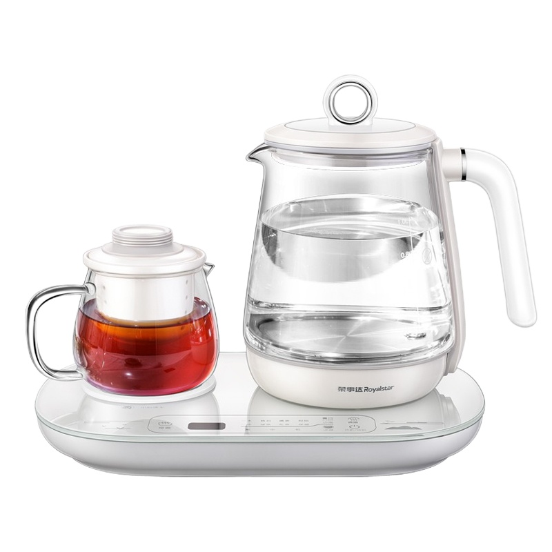荣事达微电脑智能调温煮茶器YSH10-T16高鹏硅玻璃304发热盘钢化玻璃面板BK