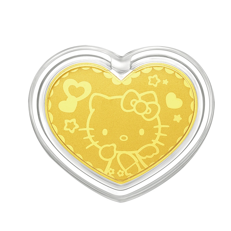 周大福 Hello Kitty挂坠利是金金金币R19957