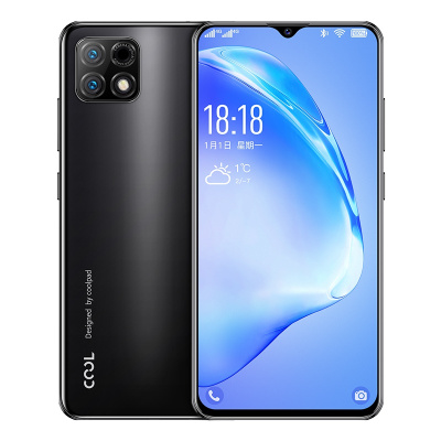 酷派（Coolpad）COOL12A 4+64GB 珍珠全面屏智能手机 全网通4G 人脸指纹双解锁 老人儿童学生备用手机 梦幻黑