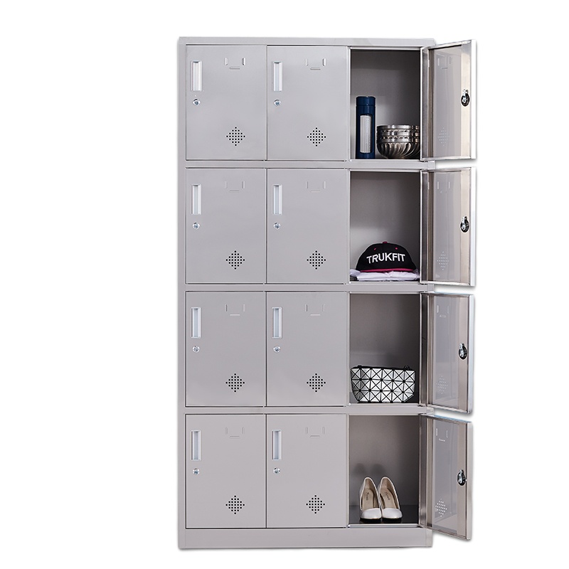 埔盾 不锈钢304储存柜十二门员工储物更衣柜