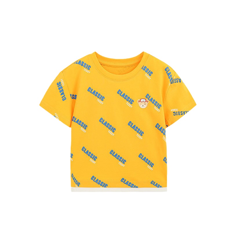 精典泰迪儿童短袖t恤2021夏季新款男童半袖上衣