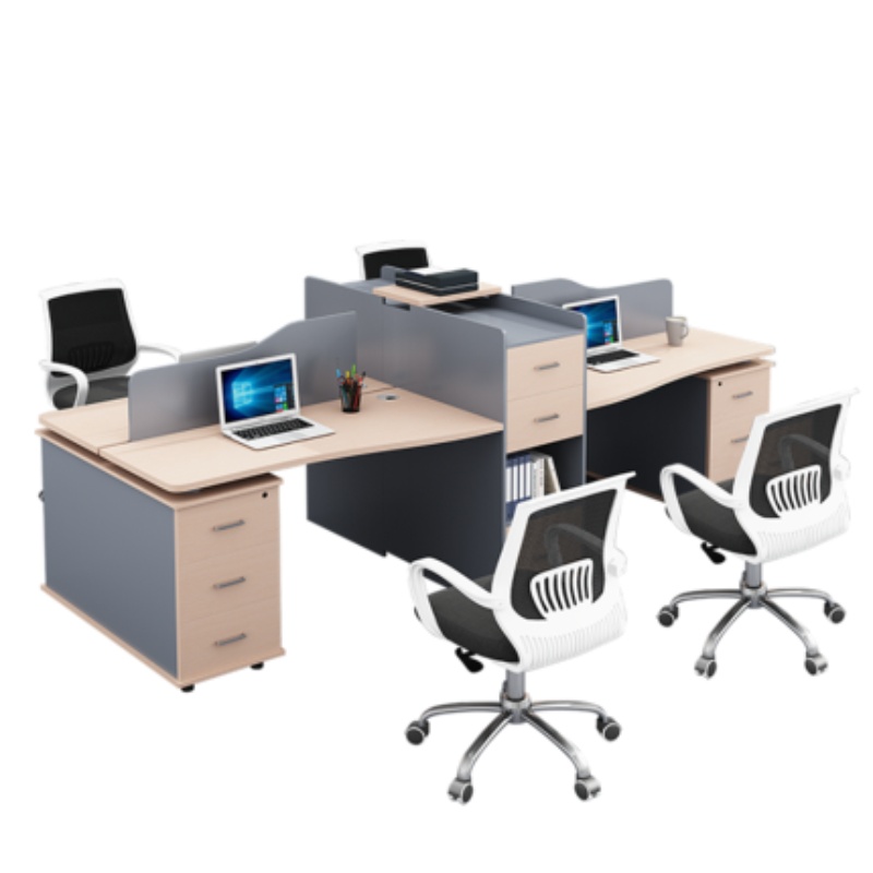 鑫环境 双人位不含柜椅办公桌简约现代经理桌时尚大班台主管桌屏风隔断工位员工桌工位