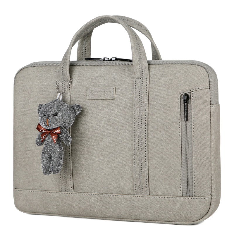 圣兰戈(SOCKO)手提笔记本电脑包适用小米air12.5寸女联想小新Pro13.3惠普星华为14苹果15.6男微软平板