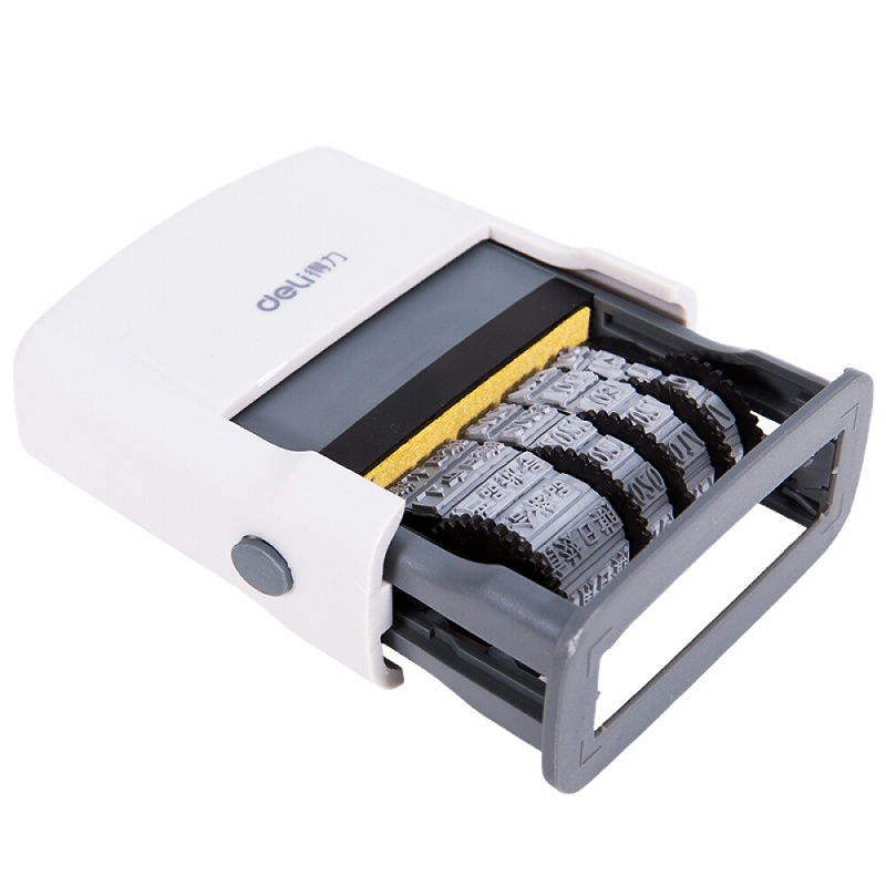 得力(deli)生产常用款文本+日期印章 77302/