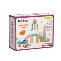 飞鹤赠品-纽奇-麦秆叠叠积木14PCS