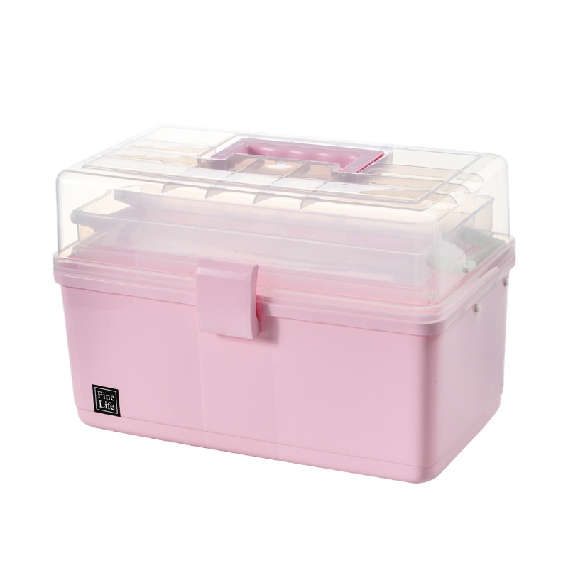 菲仕康家用大容量多层医药箱收纳盒箱三层大号装