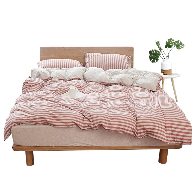 ladysoft御棉堂 针织全棉四件套床单款1.5/1.8米床通用200*230cm被套床上用品套件床品套装其他