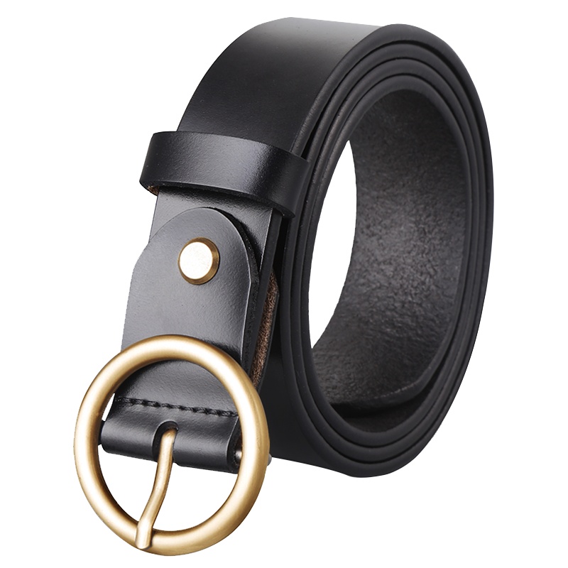 【顺丰配送】百搭牛仔裤裤腰带真皮本命年针扣软面裤带装饰细腰带女士皮带