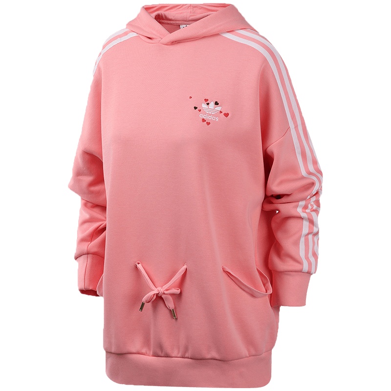 adidas阿迪达斯三叶草女装运动服休闲百搭连帽卫衣GK7175
