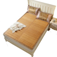 吉岳Giyou双面竹席正面冰丝反面竹丝可对折可折叠凉而不冰透气健康竹席