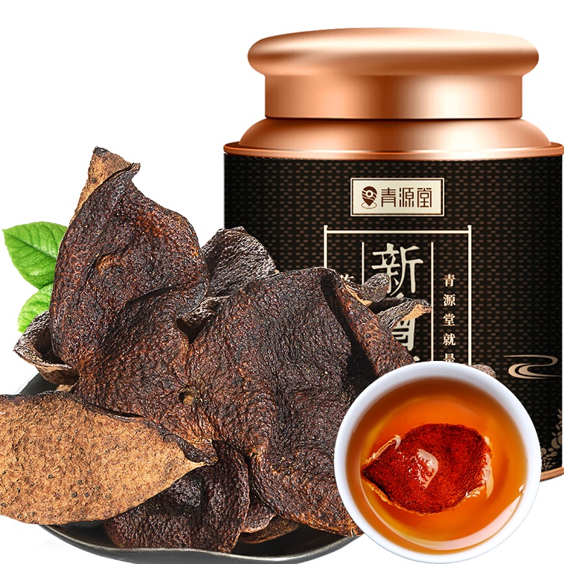 青源堂牌 陈皮100g 新会精选陈年老陈皮干15年大红皮 花草茶泡水