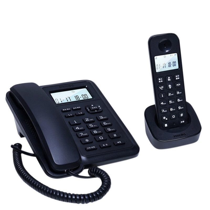 飞利浦 DCTG 167黑色 无绳电话机