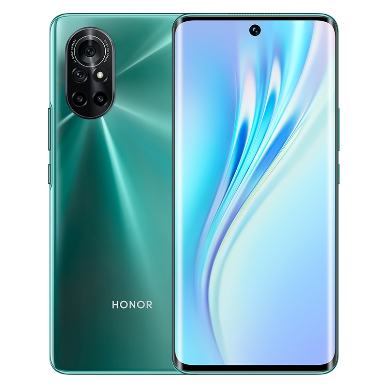 荣耀V40轻奢版 8GB+256GB 蓝水翡翠 5G双卡双待 轻薄超曲屏幕 超级快充 3200万美颜自拍 曲面屏全面屏拍照5G手机