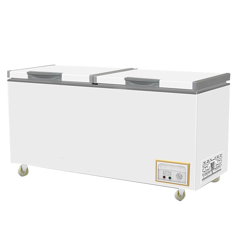 乐创(lecon)798L卧式冰箱商用冰柜双门冷柜冷冻柜冷藏柜保鲜柜 商用雪柜小冰柜饮品柜岛柜 全冷冻