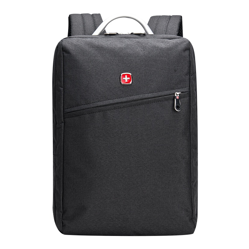 瑞士军刀双肩包电脑包双肩背包休闲包笔记本电脑数码包SWISSGEAR商务男包旅行包书包装14寸笔记本灰色