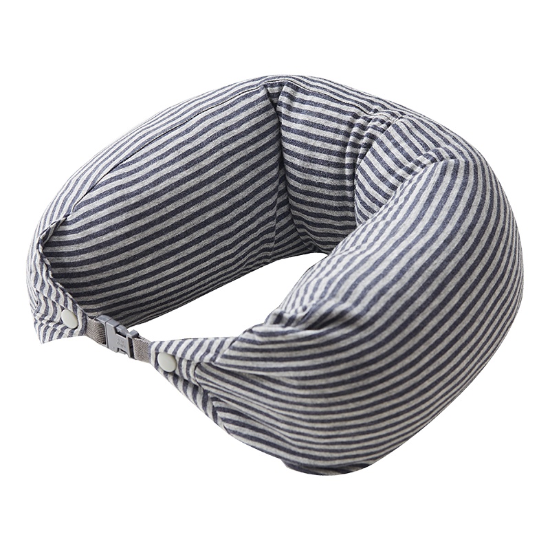 苏宁极物泰国天然乳胶颗粒按摩U型枕护颈枕 办公室飞机旅行午睡枕