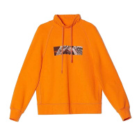 LOFTSHINE珞炫潮牌女装2019冬装亮色印花连衣帽卫衣39509189