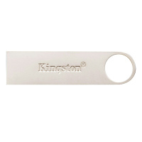 金士顿(Kingston)64GB U盘 USB3.0 DTSE9G2金属银色亮薄 读速100MB/s 新老包装随机发货