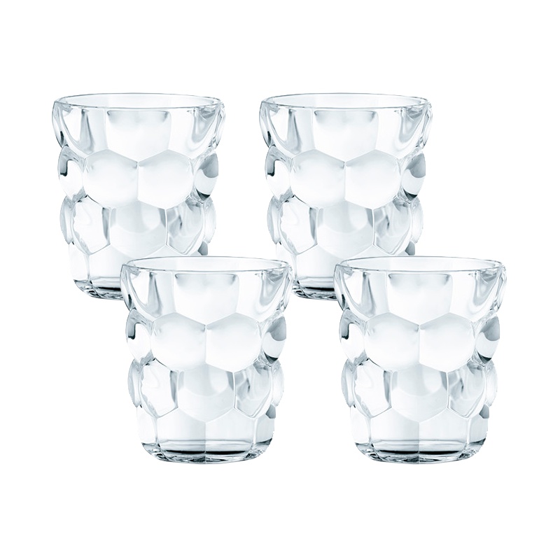 德国NACHTMANN奈赫曼 气泡系列威士忌杯水杯通用杯水晶玻璃杯 (4只装)