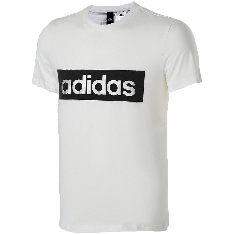 【自营】adidas阿迪达斯男子短袖T恤休闲运动服CX4986. L CX4986白+黑