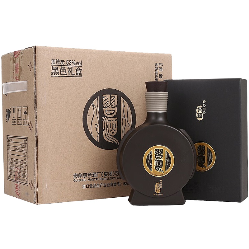 茅台集团贵州习酒 窖藏1988雅致版 53度500ml*4瓶 酱香型白酒 習酒(XI LIQUOR)(新老包装随机发货)