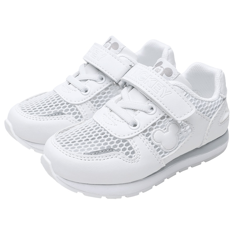 迪士尼女童运动休闲鞋白色跑步鞋