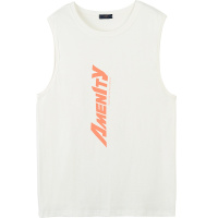 奥朗奴(AOLANGNU)男装2020夏季新款无袖T恤男纯棉宽松大字母印花坎肩背心潮