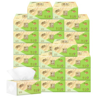 清风抽纸原木纯品纸巾婴儿可用面巾纸家用餐巾纸巾家庭装卫生纸抽18包
