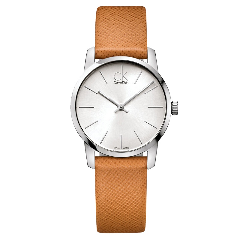 CK卡文克莱（CalvinKlein)手表CITY系列时尚休闲商务石英女士手表K2G23120