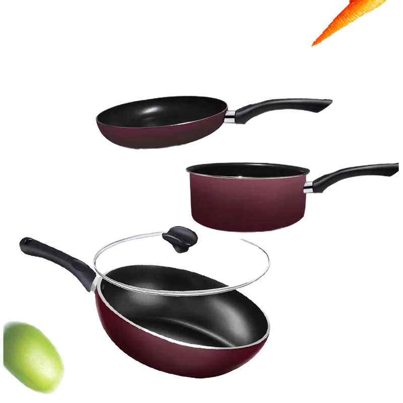 九阳(Joyoung) 锅具套装三件套炒锅不粘锅家用平底锅煎锅炒菜锅奶锅套装组合 单个装